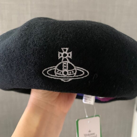 Vivienne Westwood Wool Beret Hat - Picture 5 of 7